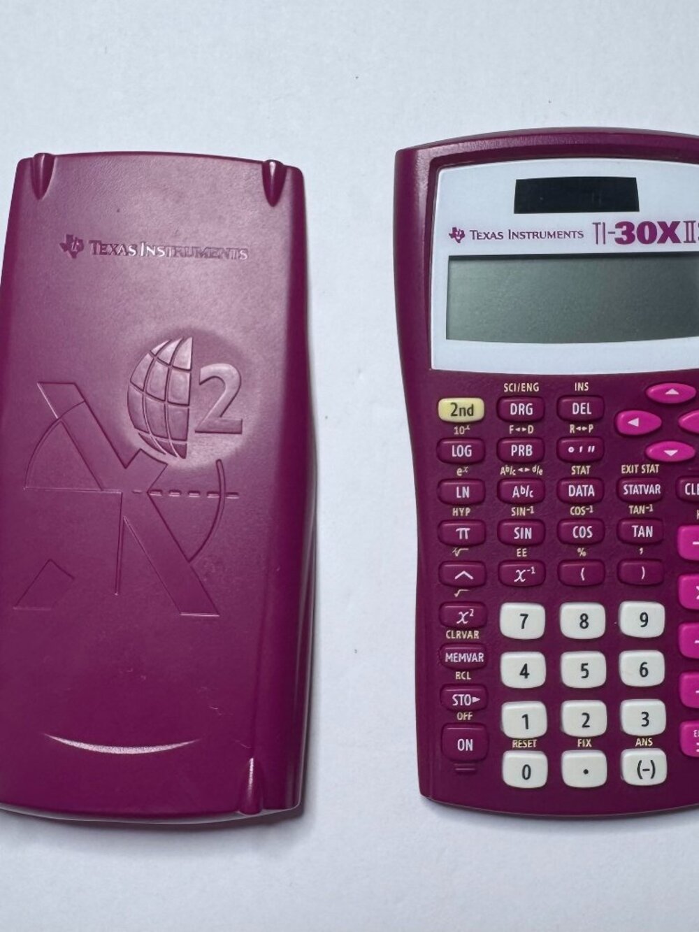 Texas Instruments TI-30X IIS Scientific Calculator Pink Working Solar Powered